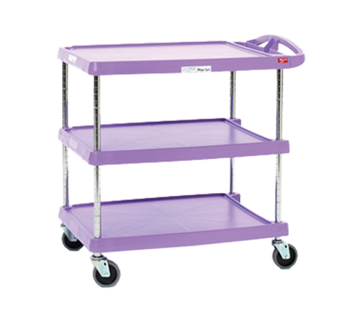 Metro MY2030-34AP myCart "Allergen Free Zone" Utility Cart, 400lbs, Purple