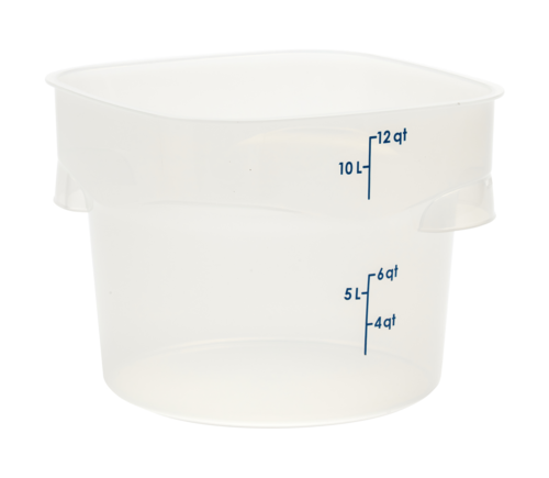 Cambro 12RFSPROPP190 CamRound FreshPro Round Food Container, 12qt, Translucent