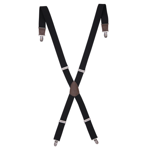 Chef Works XNN01-BLK-0 Adjustable Polyester Pant Suspenders, Black