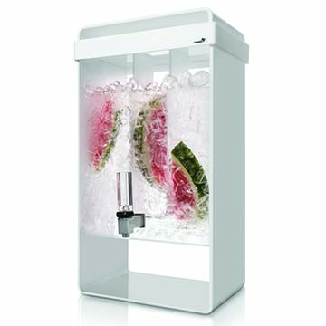 Rosseto LD155 5 Gal White Acrylic Infusion Beverage Dispenser