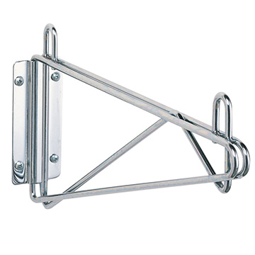 Metro 1WD24C Single Wall Mount Bracket, Chrome