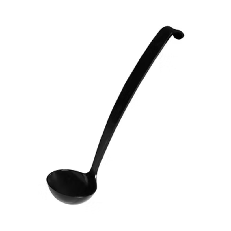 Tablemate Products Inc LDL-BK Plastic Ladle, 1 oz., 9", Black, (Case of 72)