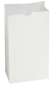 Bagcraft 300294 Dubl Wax Paper Bag, 5"X3-1/8"X9-3/16", White (Case of 1000)