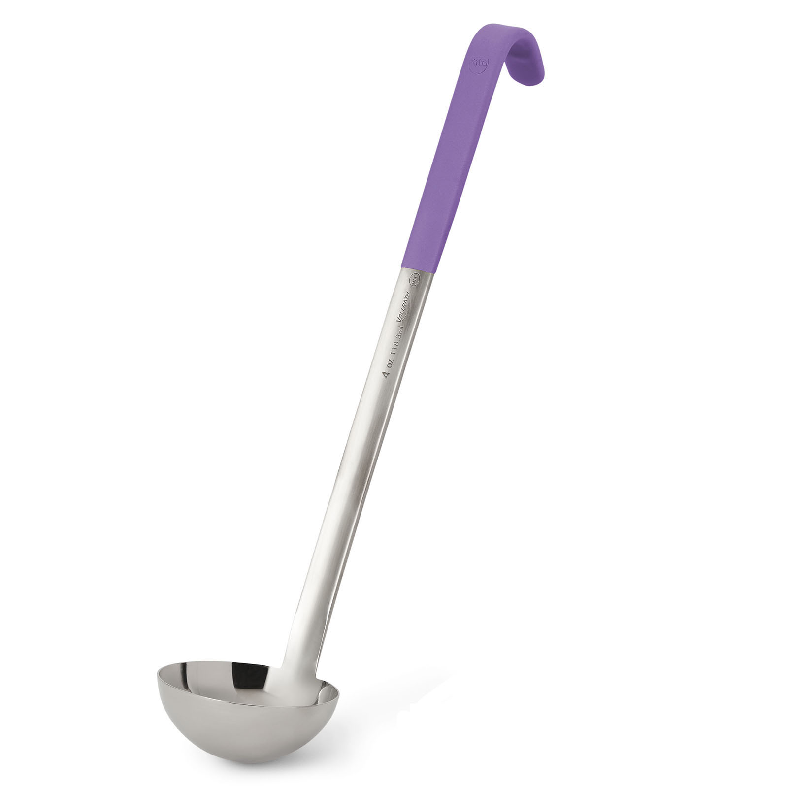 Vollrath 4980480 Heavy Duty Ladle, 4oz, Kool Touch Handle, Purple