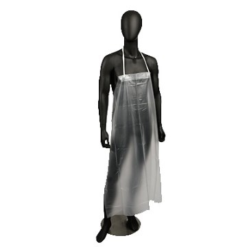 San Jamar 614DVA Apron Bib 43X36 Vinyl 12MIL Clear