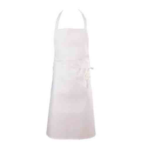 Chef Revival 600BAW Bib Apron, 34"X34", Poly/Cotton, White
