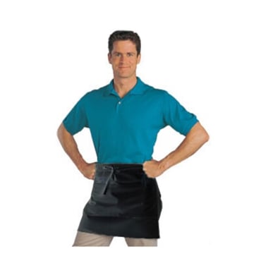 Chef Revival 607HBA2-BK Heavy Weight Bistro Apron, 28"X19", 1/2 Size, Black
