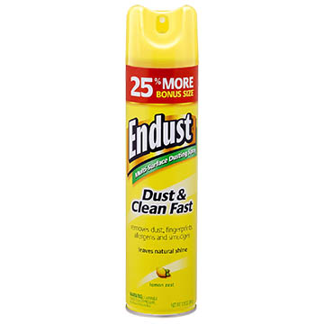 Endust Multi-Surface Dust & Clean, Lemon, 12.5oz (Case of 6)