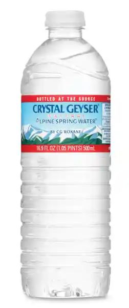 Crystal Geyser CGW24514CT Spring Water, 16.9oz (Case of 24)