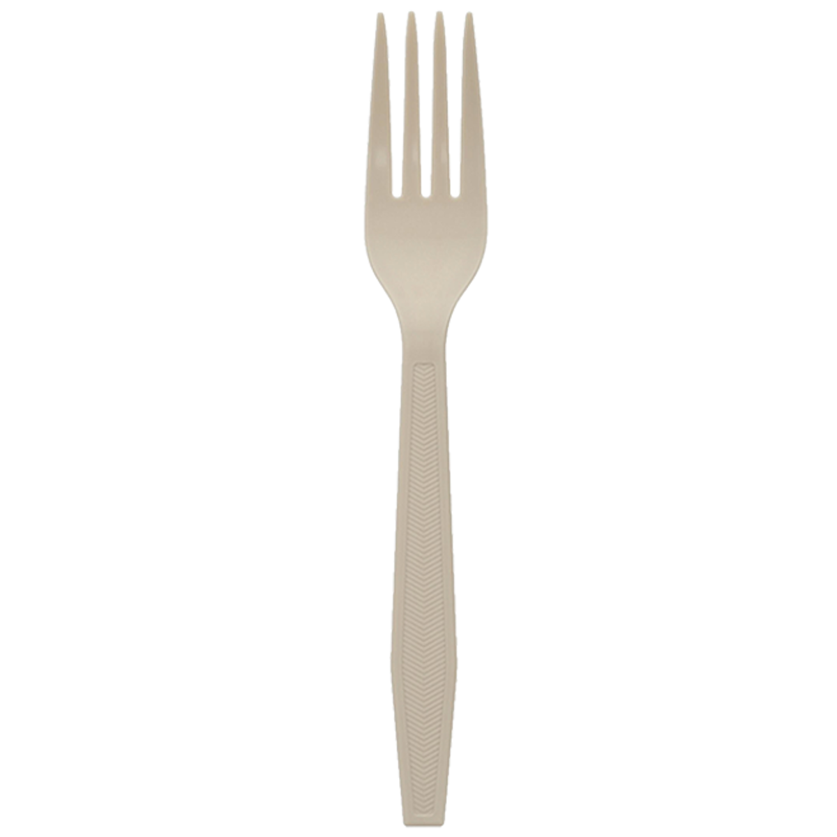 EarthChoice YPSMFTEC 6.9" Plastarch (PSM) and PP Plastic Fork  (Case of 1000)