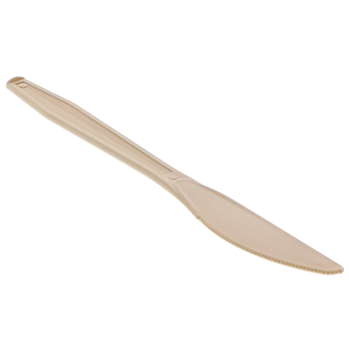 EarthChoice YPSMKTEC 7.5" Plastarch (PSM) and PP Plastic Knife (Case of 1000)