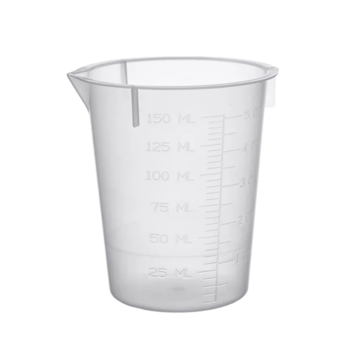 Plastic Disposable Beaker, 150ml (Case of 100)