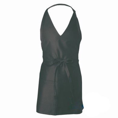 Chef Works F23 BLK0 V-Neck Apron, Tuxedo Black