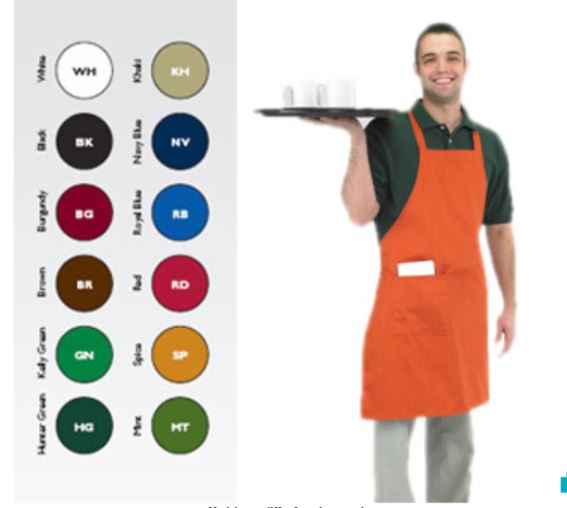 Chef Revival 601BAC-HG Bib Apron, 30"X34", Hunter Green