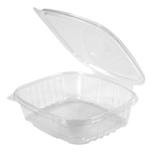 Genpak AD24 Hinged Deli Container, APET, 24oz, Clear (Case of 200)