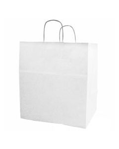 Duro Bag 85934 Paper Bag w/ Handle, 14"X10"X15-3/4", White (Case of 200)