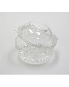 Pactiv 10841APT Sho-Bowl Ultrapac Reynolds PET Bowl w/ Lid Clear (Case of 250)