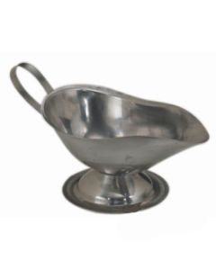 Boelter GB-4 Footed Gadroon Base Stainless Steel Gravy Boat, 5oz