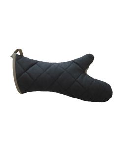 John Ritzenthaler 2PX27BKBK 17" Black Elbow-Length Oven Mitt