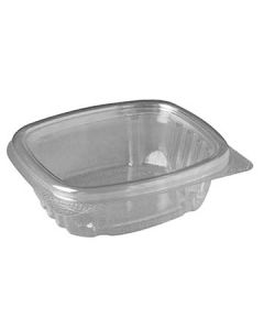 Genpak AD04 Hinged Deli Container, APET, 4oz, Clear (Case of 400)