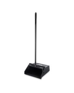 Carlisle 36141003-1 Duo-Pan Lobby Dustpan w/ Metal Handle, 30", Black