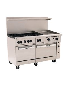 Vulcan Hart 60SS-6B24GT 6-Burner Gas Range w/ Griddle & 2 Ovens