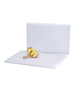 Boelter CBP-12 Plastic Cutting Board, 12"X18"X1/2", White