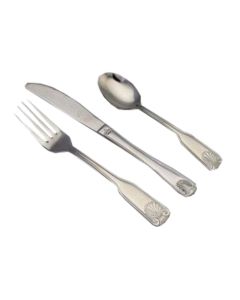 Boelter SHL-06 Shell Salad Fork, 18/0 stainless steel