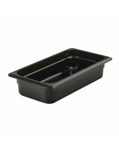 Cambro 32CW110 Camwear Food Pan, 1/3 Size, 2-1/2" Deep, Black