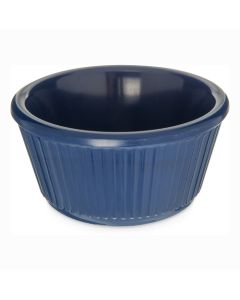 Carlisle S28760 Fluted Melamine Ramekin, 4oz, Cobalt Blue