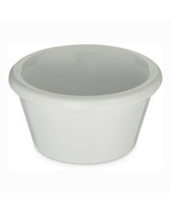 Carlisle 085202 2oz White Smooth Melamine Ramekin