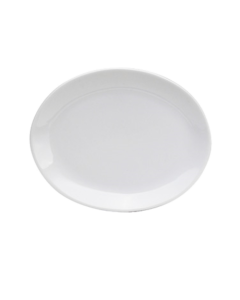 Oneida F8000000331 Buffalo Bright White 8" x 6-1/4" Coupe Platter (Case of 36)