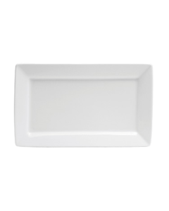 Oneida F8010000359S Buffalo Bright White 11-3/8" x 6-15/16" Rectangular Platter