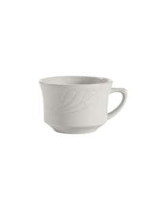 Tuxton YPF-0752 Sonoma Short Cup, 7oz, White (Case of 36)