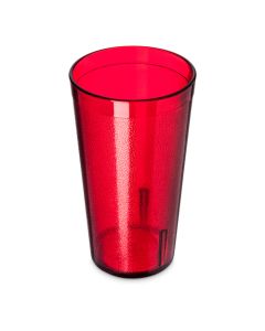 Carlisle 521610 Stackable Pebbled Tumbler, 16oz, Ruby