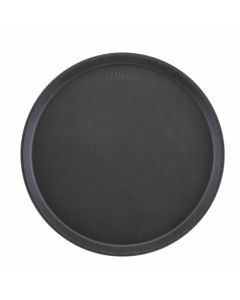 Cambro 1400CT110 Round Camtread Serving Tray, 14", Black