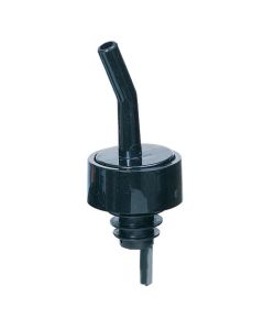 Spill-Stop 320-02 Whiskeygate Pourer, Black w/ Black Collar