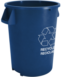 Carlisle 841032REC14 Bronco Recycle Waste Container, 32 gallon