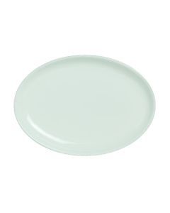 Steelite 6940E640 Varick Alpha Ceram Oval Coupe Platter, 12"X7-3/4", White