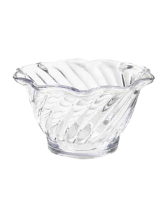 G.E.T. DD-50-CL Dessert Time Dessert Dish 5oz, 3-3/4", SAN, Clear (Case of 48)