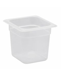 Cambro 66PP190 Food Pan, 1/6 Size, 6" Deep, Translucent