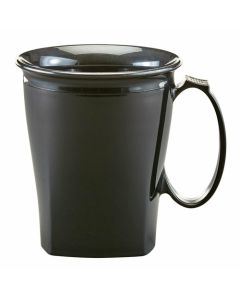 Cambro MDSHM8110 Harbor Mug With Handle, 8oz, Black (Case of 48)