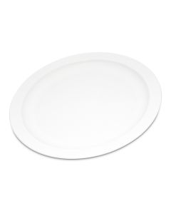 Carlisle PCD20902 Narrow Rim Plate, 9", Polycarbonate, White