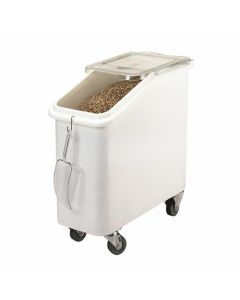 Cambro IBS20148 Mobile Ingredient Bin w/ Sliding Lid, 21gal, White