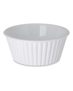 Carlisle 084502 Fluted SAN Ramekin, 4-1/2oz, White