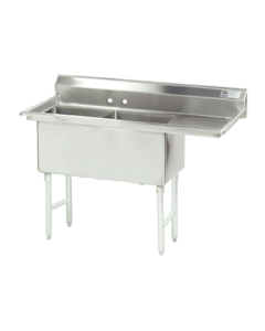 Advance Tabco FC-2-1824-24R 2-Compartment Fabricated Sink