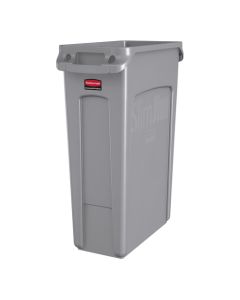 Rubbermaid FG354060GRAY Slim Jim 23 Gal Gray Waste Container (Case of 4)