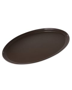 Carlisle 2700GR2076 Griptite Oval Tray, 27"X22", Brown