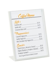 Cal-Mil 3671-811-15 Menu/Card Holder, 8-1/2"W x 11"H Card Size