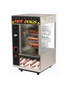 Star 174CBA Broil-O-Dogs 18 Hot Dog Rotisserie - Cradle Wheel